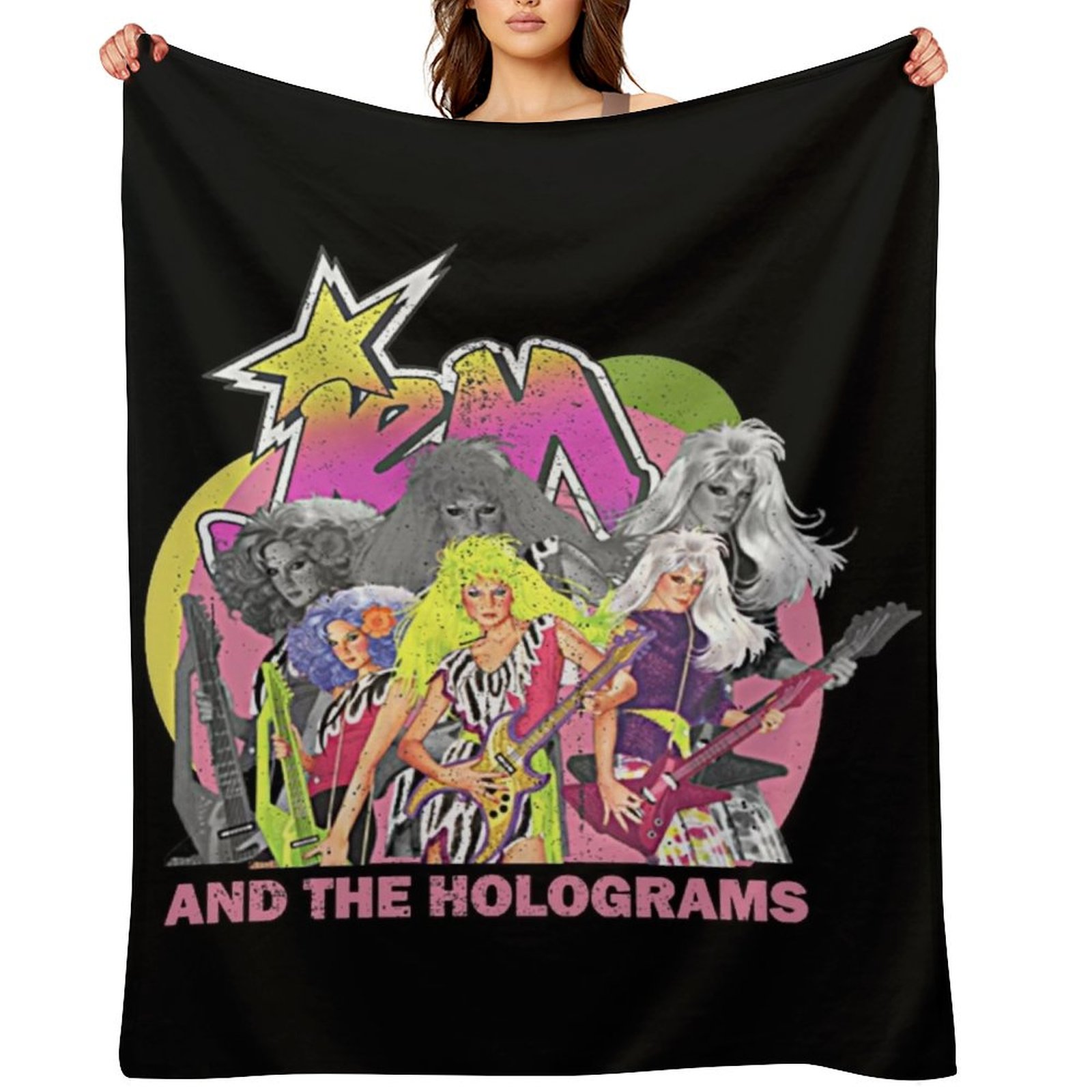 3D Printing Hologram - Jem Retro and the holograms Throw