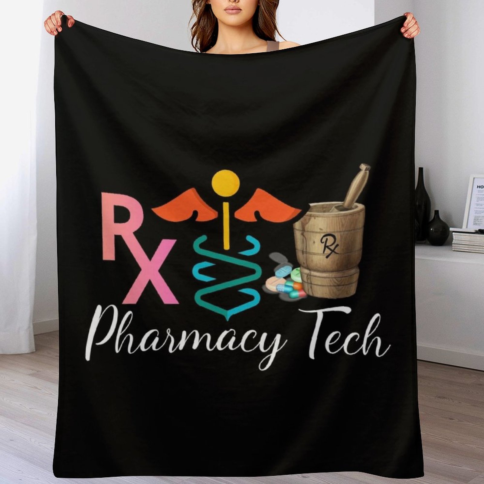 3D Printing In Pharmacy - Pharmacy Tech Medicine Pharmacy Technician Throw