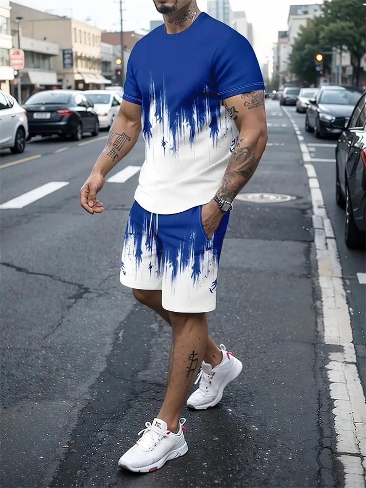 Men Women Gradient Texture T-s - 3D Printing Kpop recension och pris