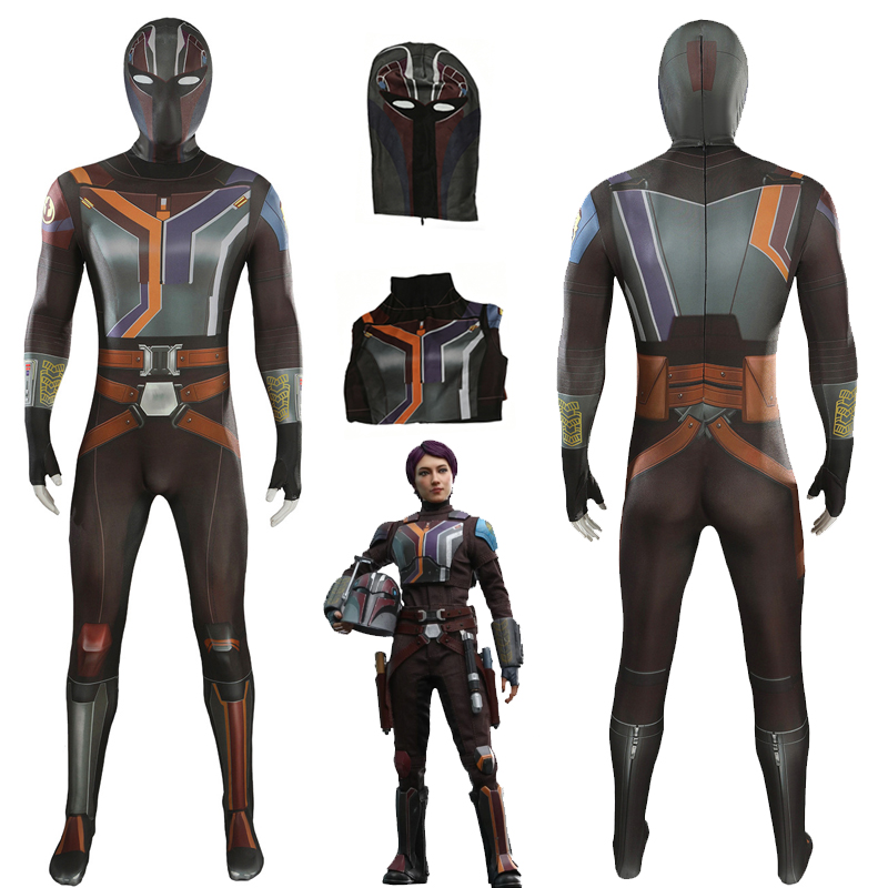 Sabine Wren Cosplay Costume 3D - 3D Printing Mask recension och pris