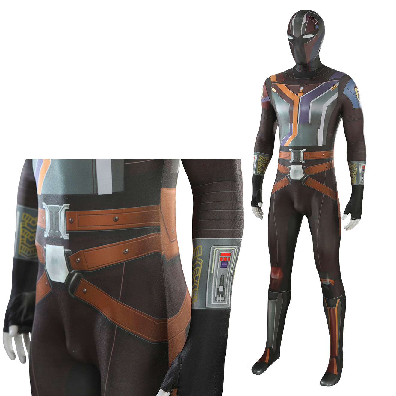Sabine Wren Cosplay Costume 3D - 3D Printing Mask recension och pris