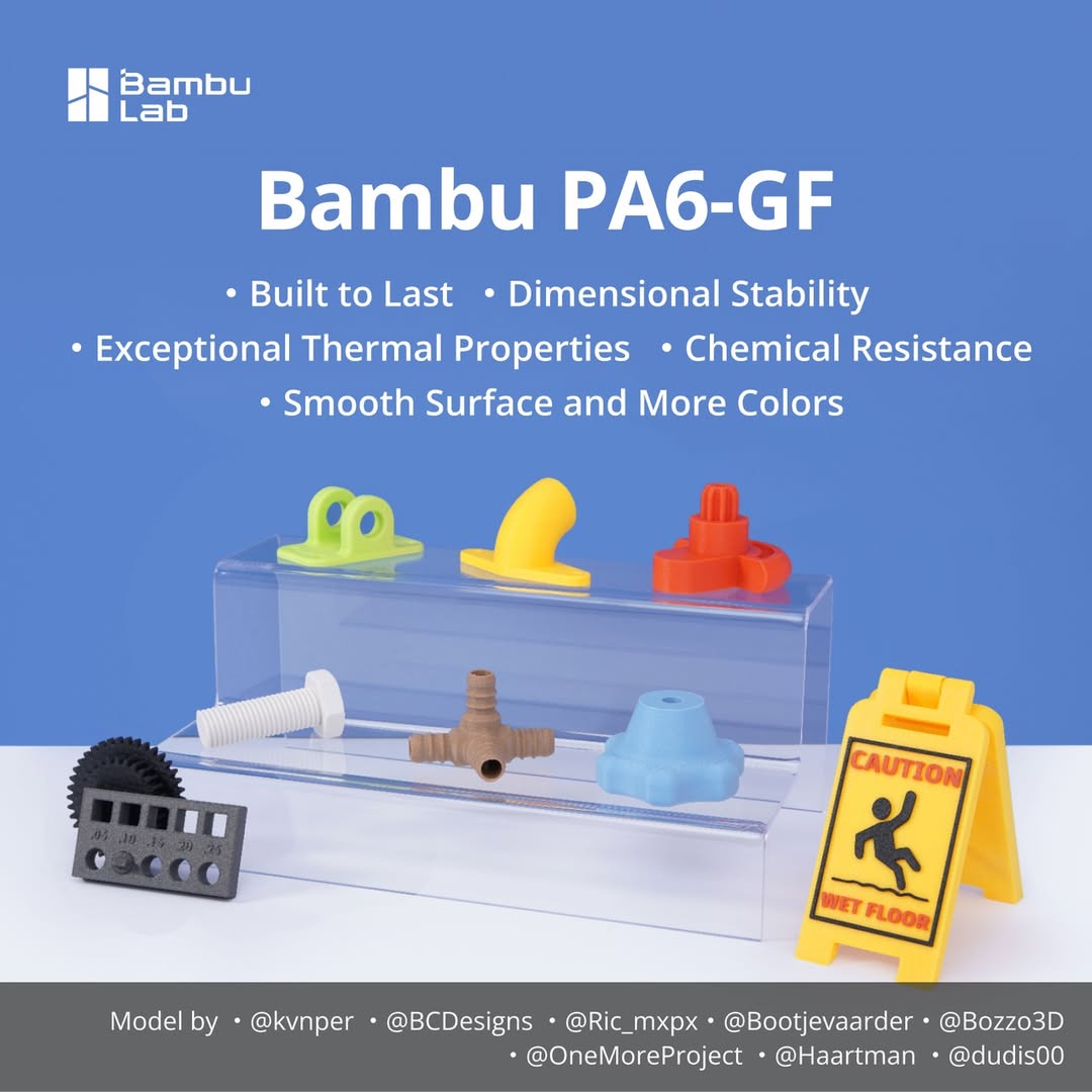 PA6-GF for Bambu Lab Glass Fib - 3D Printing Glass recension och pris