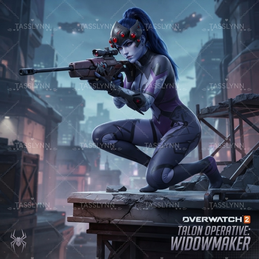 Overwatch Widowmaker Dark Purp - 3D Printing Games Free recension och pris