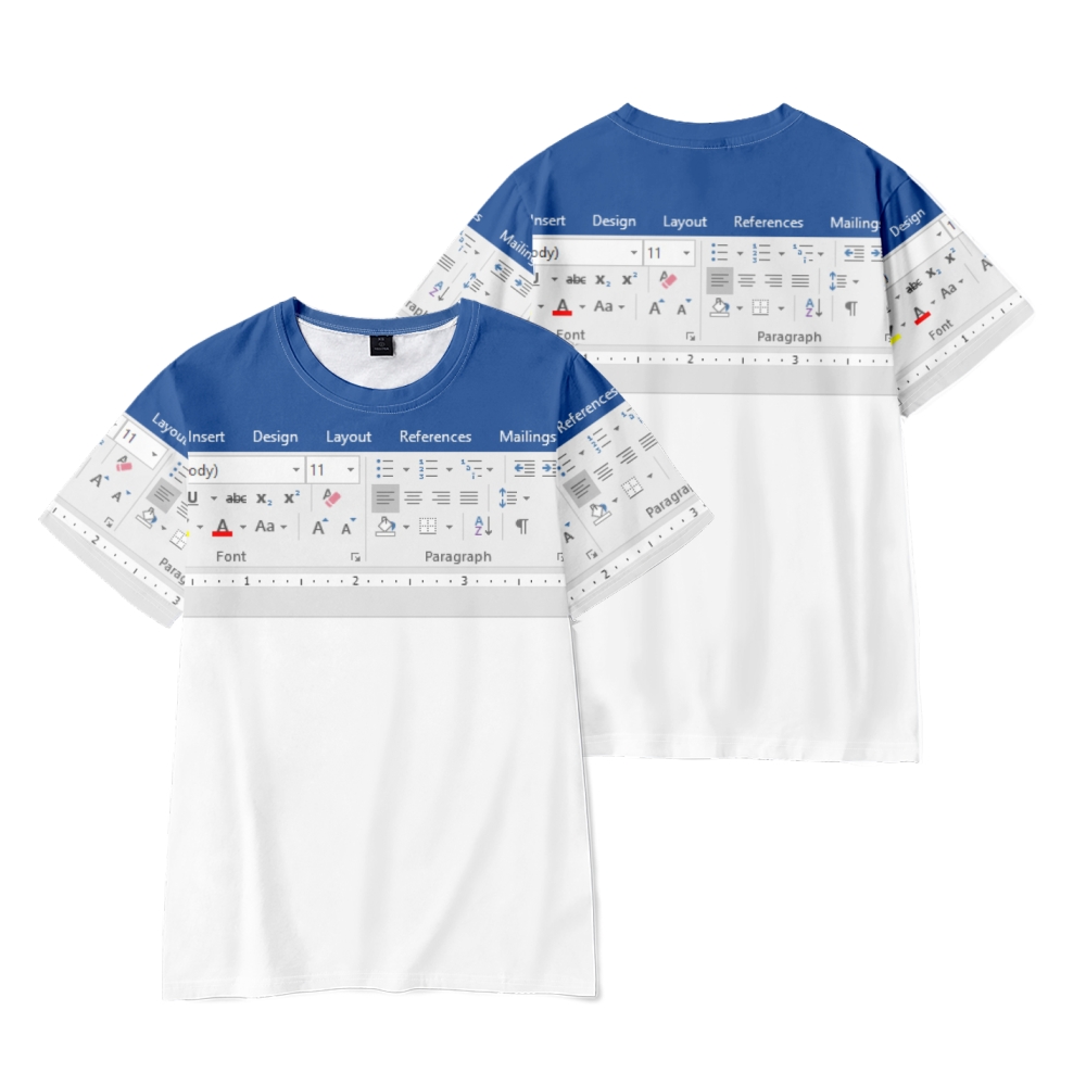 3D Casual Excel tshirt for Men - 3D Printing Design Software recension och pris