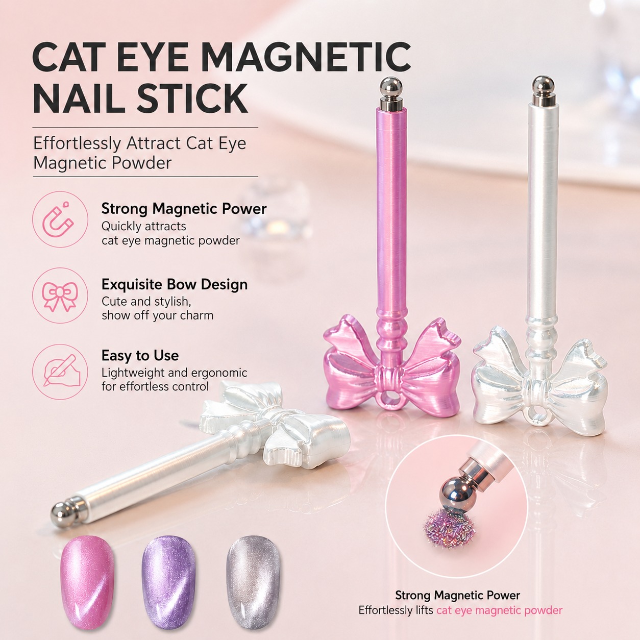3D Printed Bow Cat Eye Magneti - 3D Printing Glass recension och pris