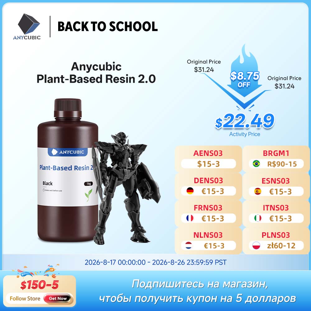 NEWEST ANYCUBIC ECO UV Resin 2 - Glue For 3D Printing recension och pris