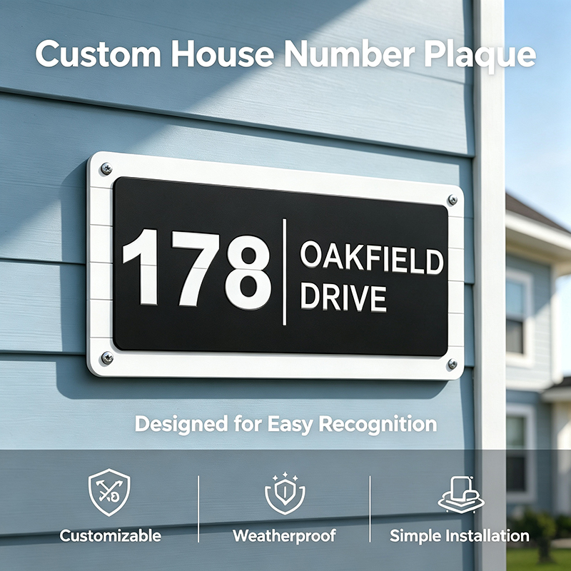 Custom 3D Printed House Number - 3D Printing House recension och pris