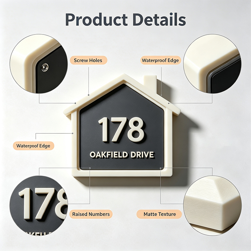 Custom 3D Printed House Number - 3D Printing House recension och pris