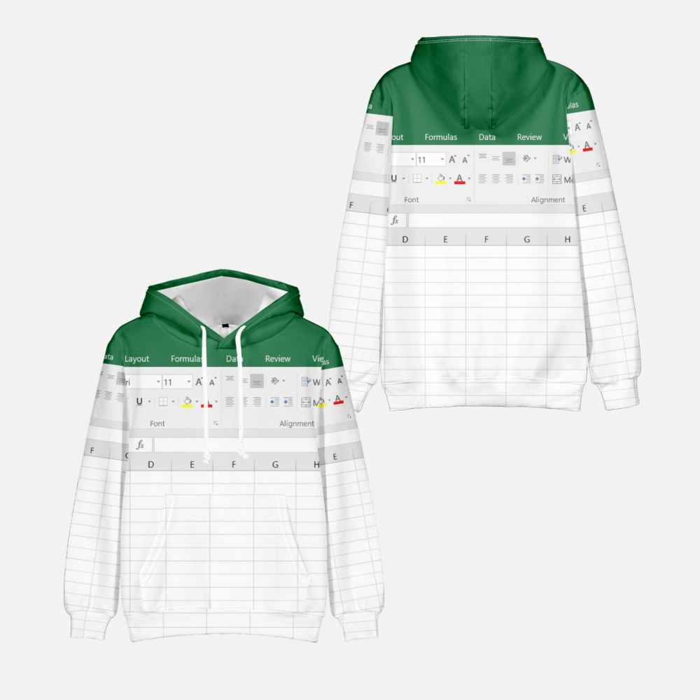 Casual Excel Hoodie For Men An - 3D Printing Design Software recension och pris