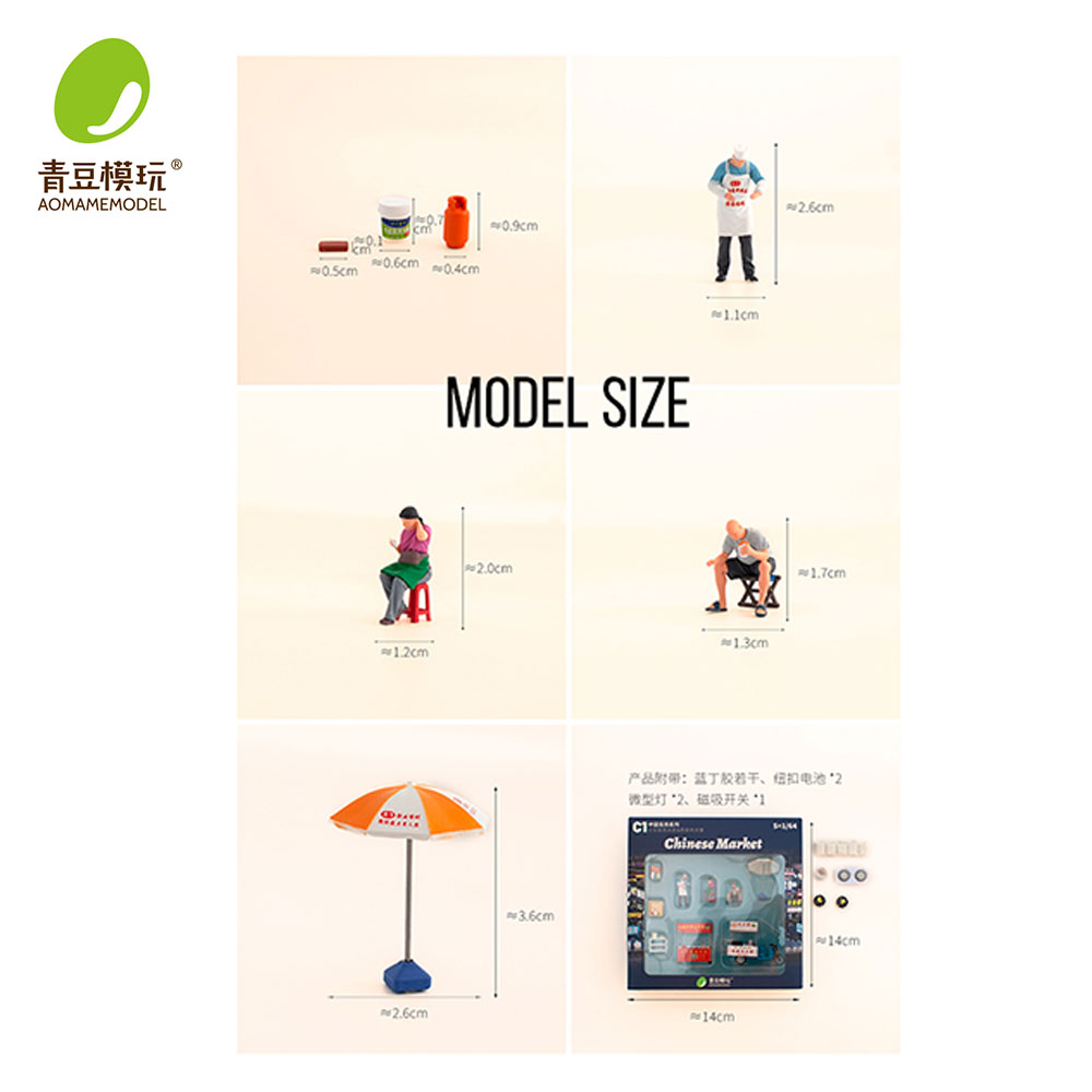 1/64 Night market s Model Kit- - 3D Printing Simulator recension och pris