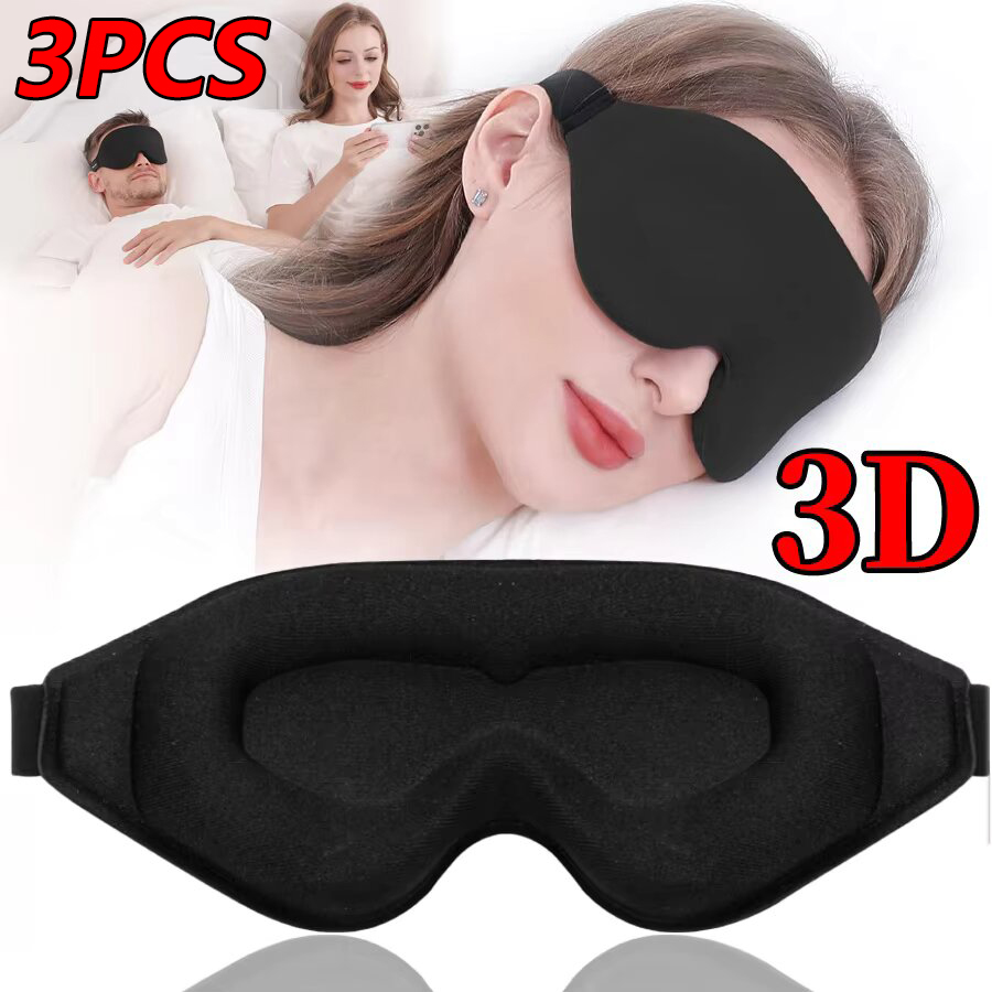 3PCS 3D Memory Foam Sleep Eye  - 3D Printing Mask recension och pris