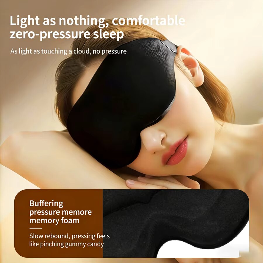 3PCS 3D Memory Foam Sleep Eye  - 3D Printing Mask recension och pris