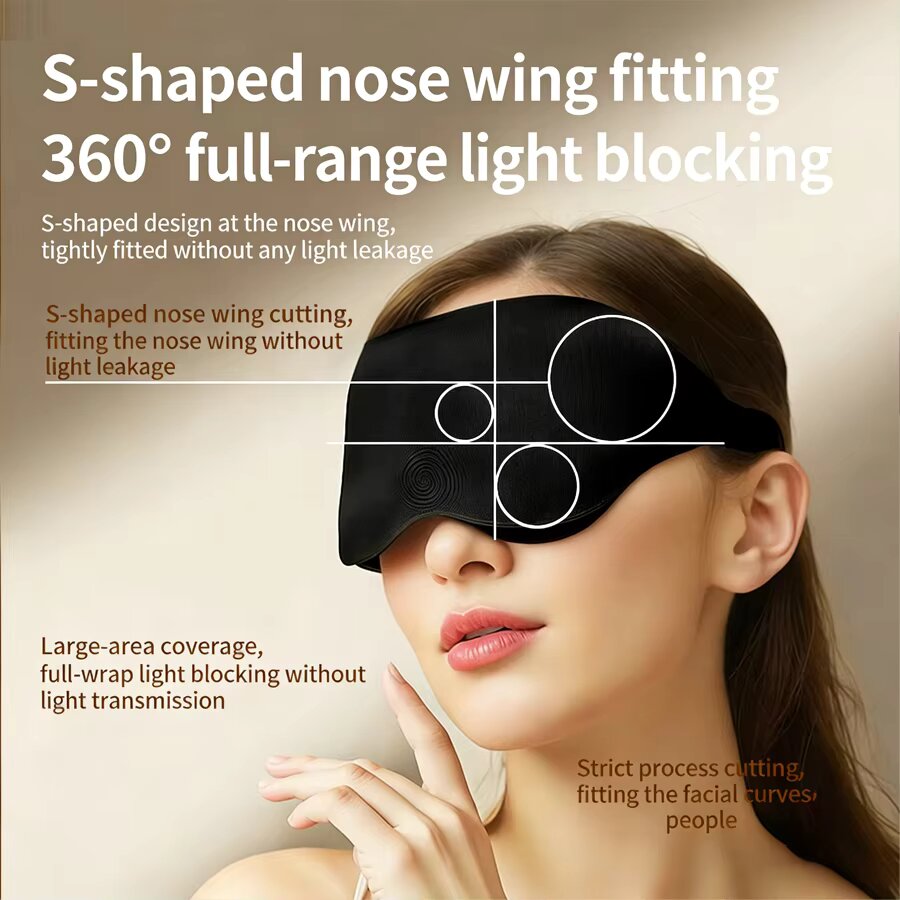 3PCS 3D Memory Foam Sleep Eye  - 3D Printing Mask recension och pris