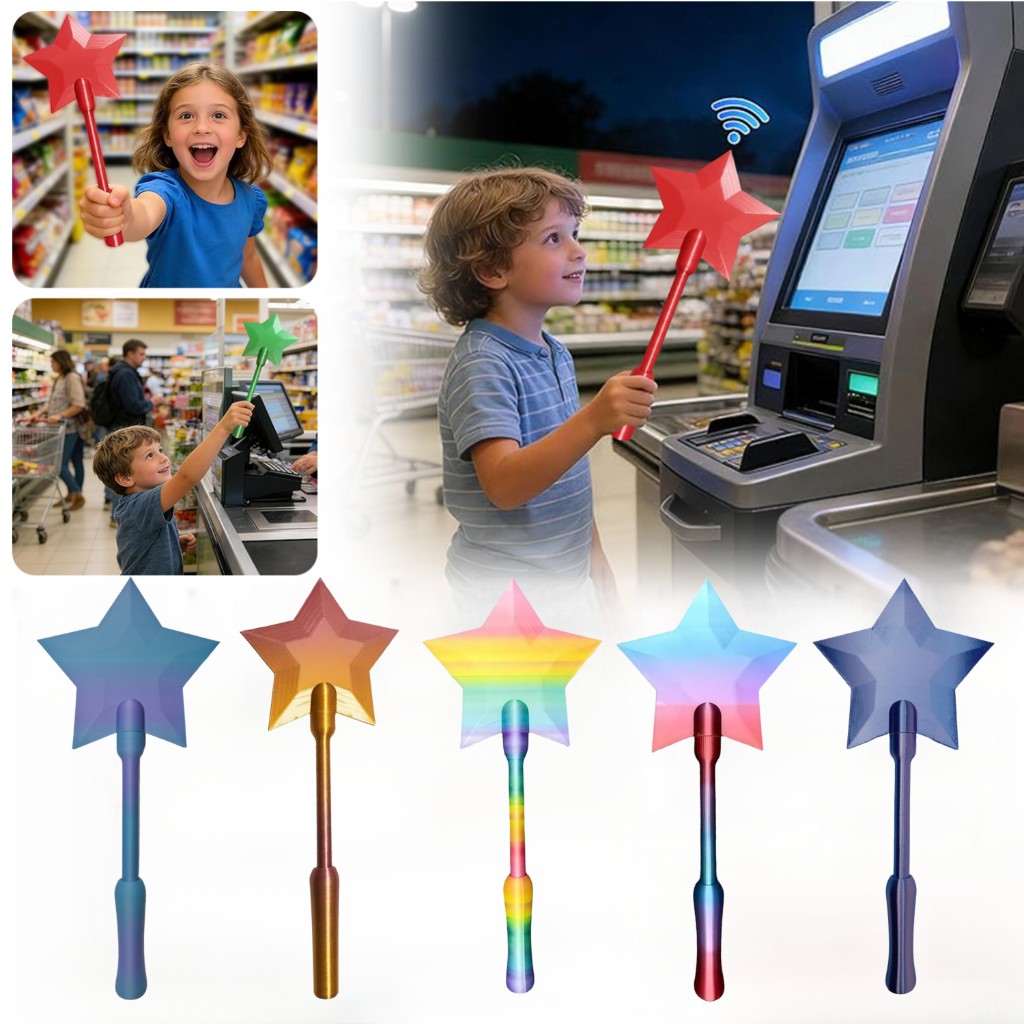 3D Printed Wand Tap To Pay Fiv - 3D Printing Use recension och pris