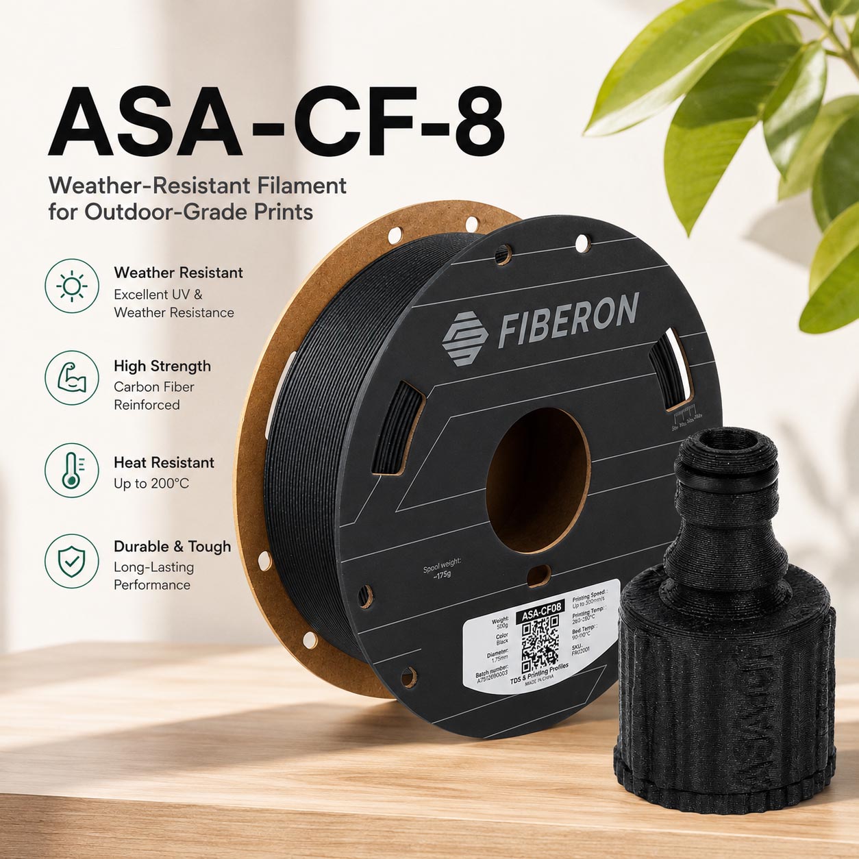 Polymaker ASA-CF8 Carbon Fiber - Asa Filament Outdoor recension och pris