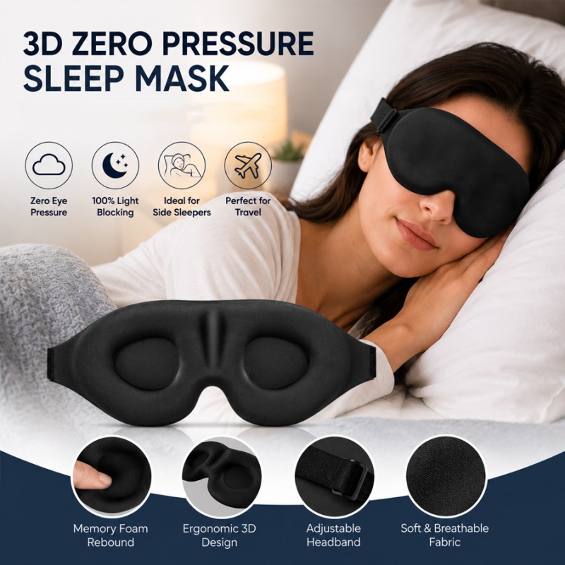 3d Sleep Eye Mask Comfort Ligh - 3D Printing Mask recension och pris