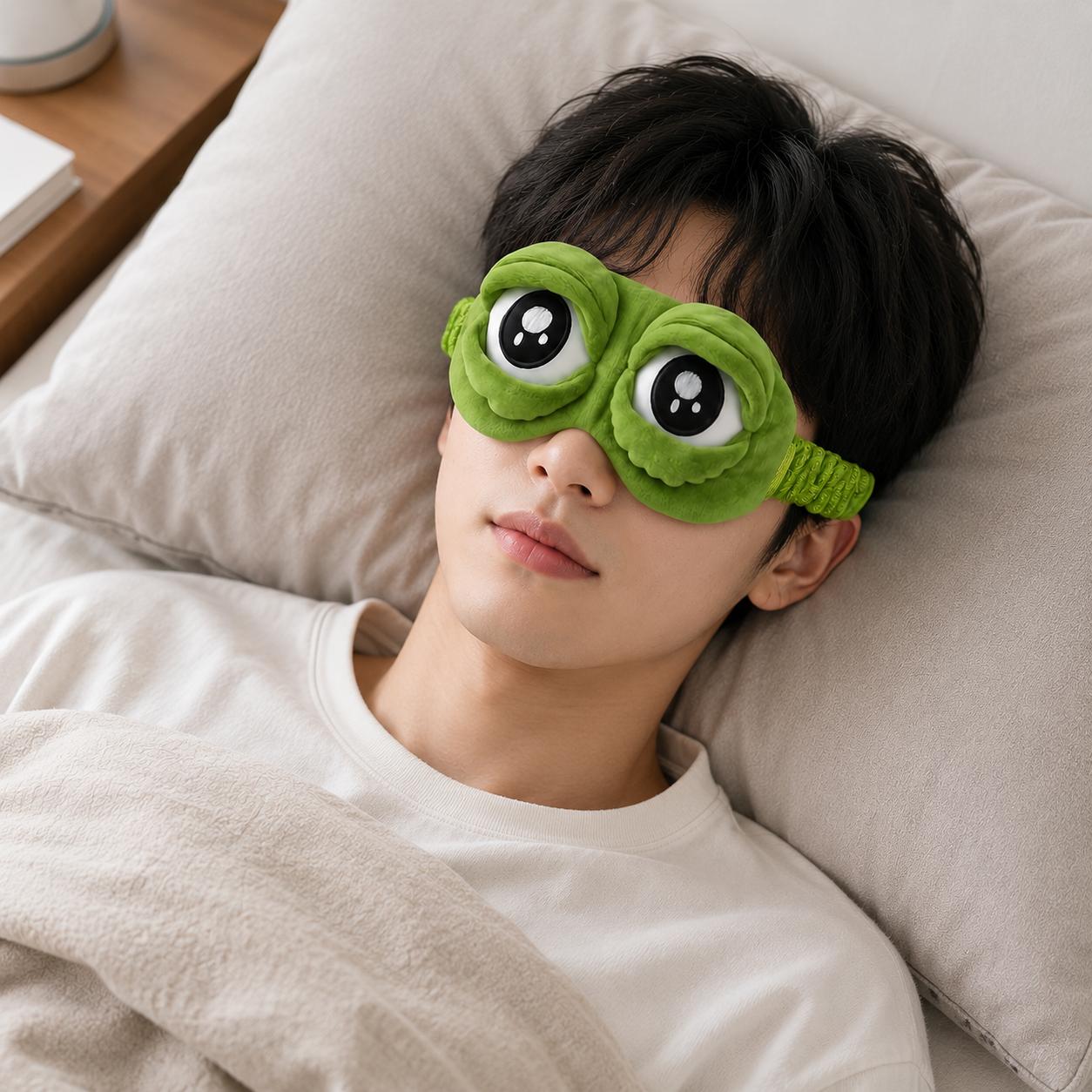 Sleep Eye Mask 3D Cute Frog Fu - 3D Printing Mask recension och pris