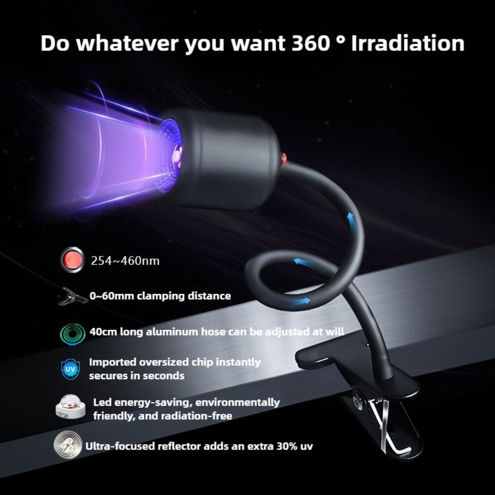 Handheld Clamp UV Curing Lamp  - 3D Printer Resin recension och pris