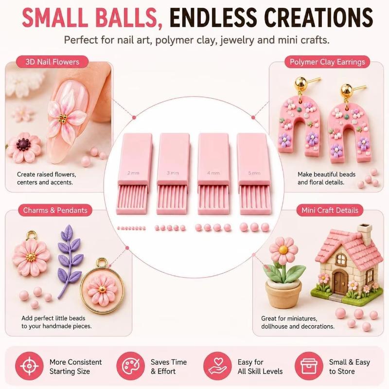 #Nail Art Bead Roller 4PCS Kit - 3D Printing Design Maker recension och pris