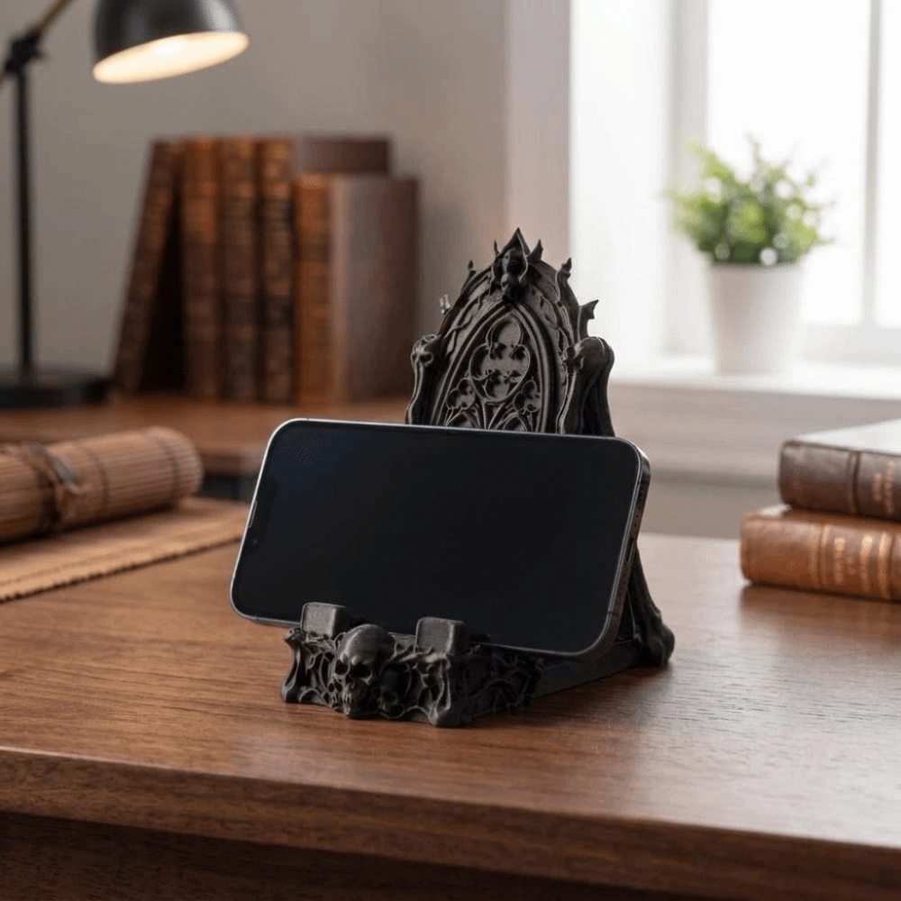 3D Printed Skull Phone Holder  - 3D Printing Use recension och pris